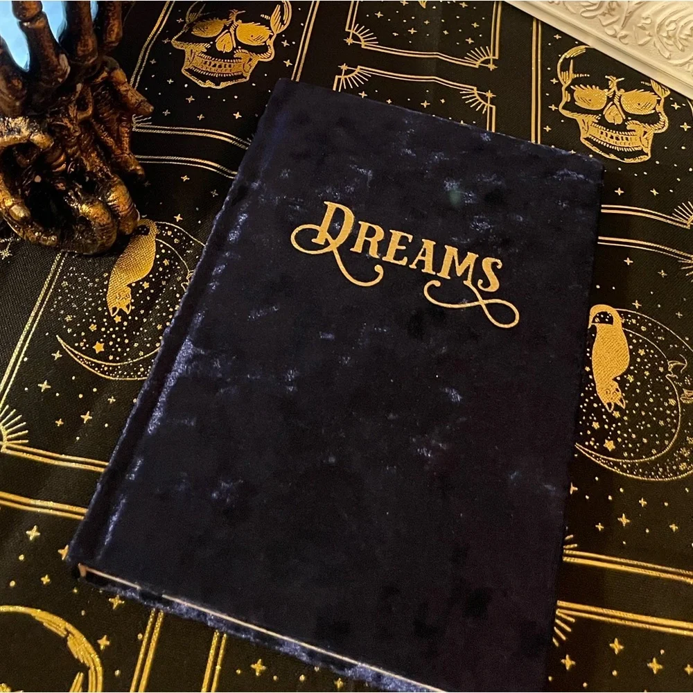 NWOT ECCOLO Blue Velvet Covered DREAMS Journal
